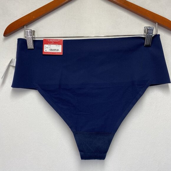 SPANX Smooth Undie-Tectable Thong Women Size 2X Navy Waistband Elastic-Free New - Picture 11 of 14